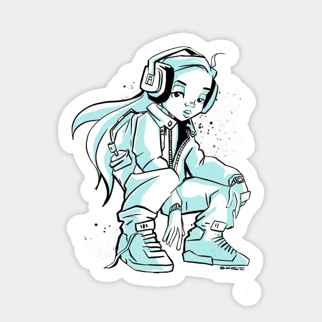 Fly Girl Sticker by Okse